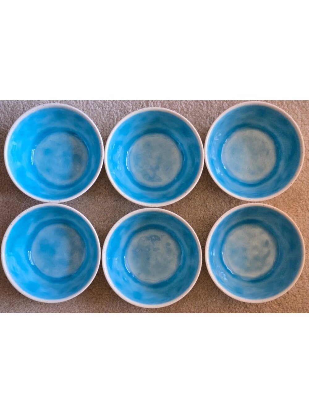 6 Blue Speckled Melamine Deep Cereal Gumbo Bowls Better Homes & Gardens Thick